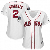 Women Red Sox 2 Xander Bogaerts White 2018 World Series Champions Home Cool Base Player Jersey Dzhi,baseball caps,new era cap wholesale,wholesale hats